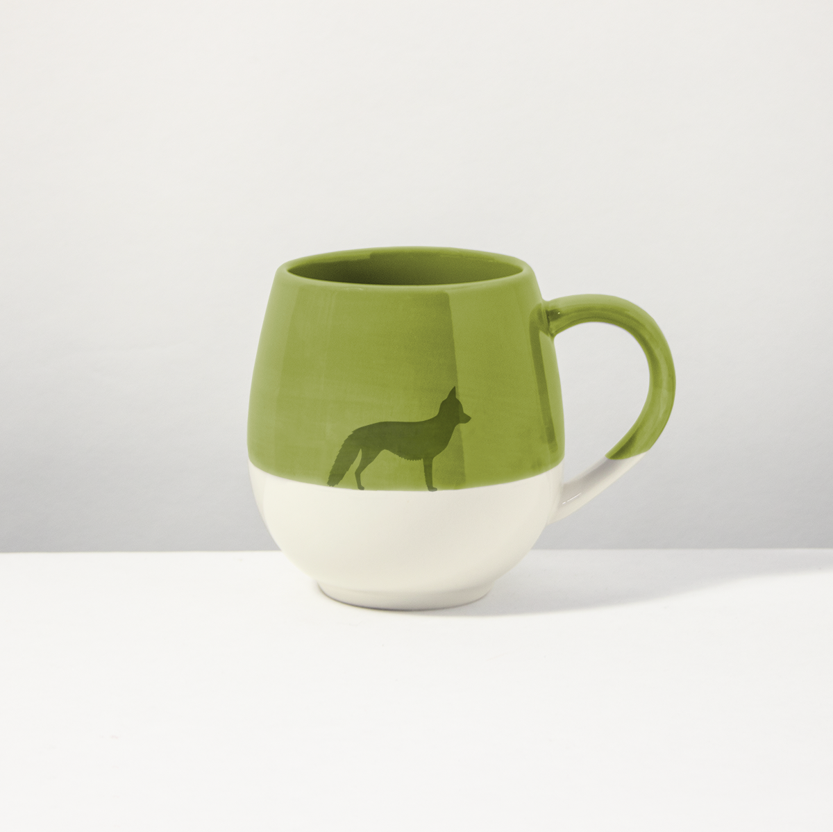 Große Tasse Fuchs Olive