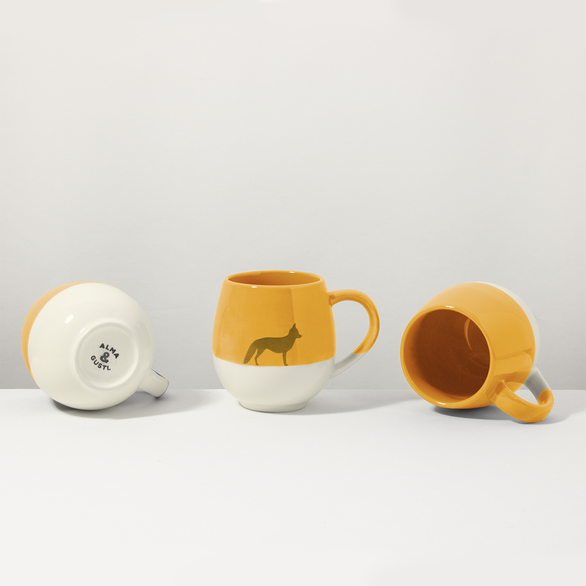 Große Tasse Fuchs Orange Light