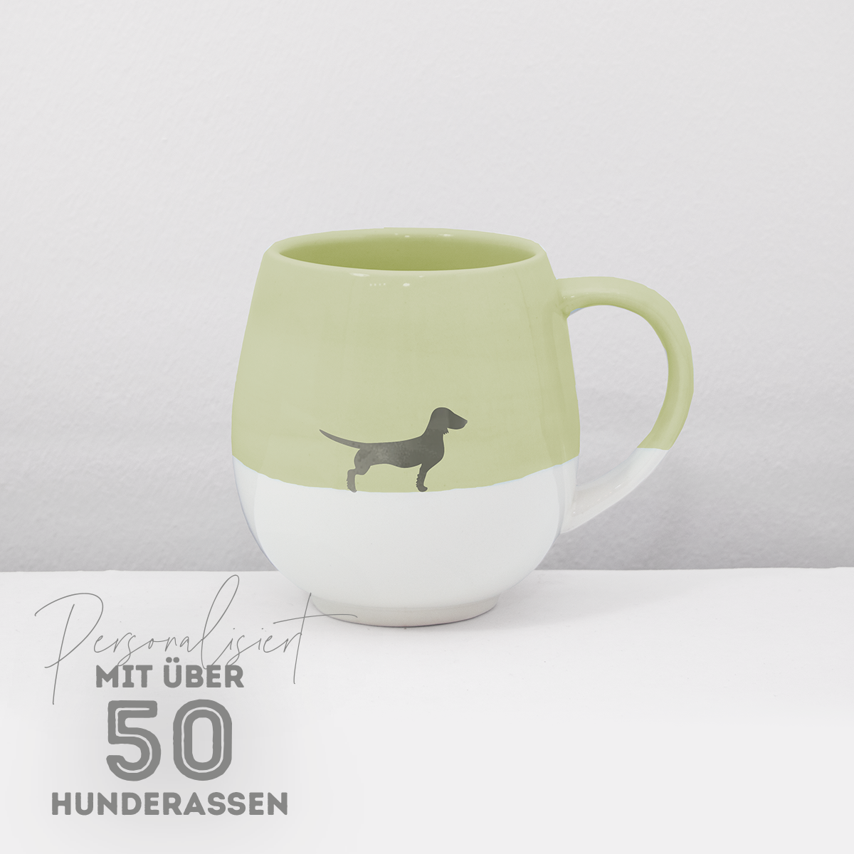LIMITED EDITION: Große Tasse Lieblingshund Lime
