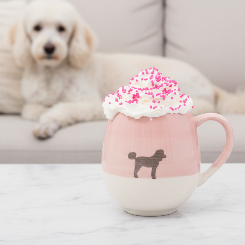 Große Tasse Lieblingshund Powder Rose