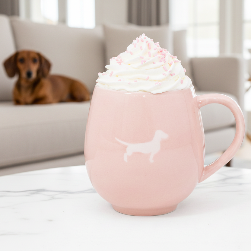 Große Tasse Lieblingshund Full Powder Rose