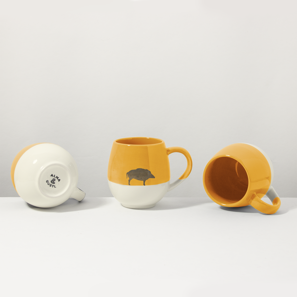 Große Tasse Wildsau Orange Light