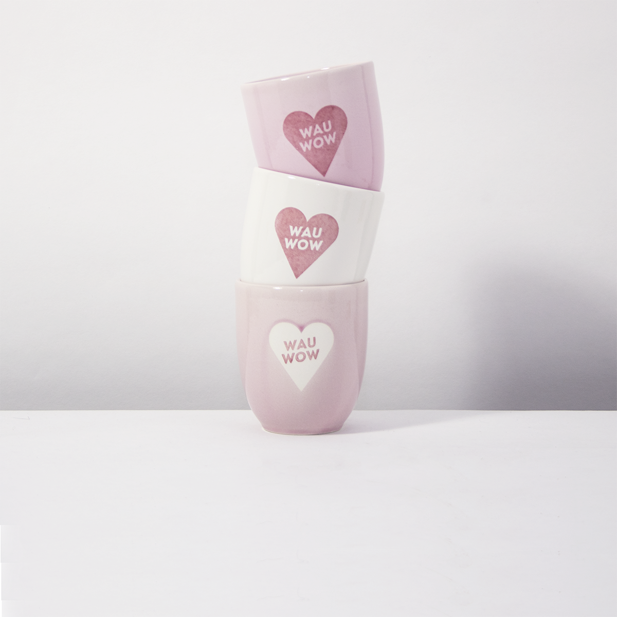 Becher WAU WOW LOVE Rose