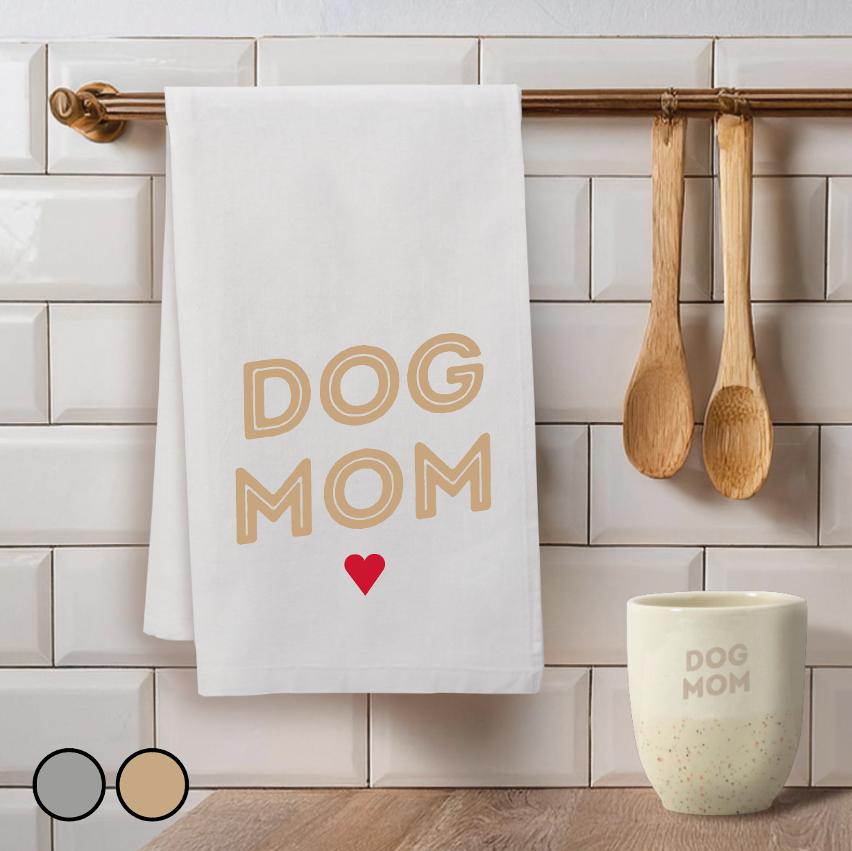 Tea towel DOG MOM