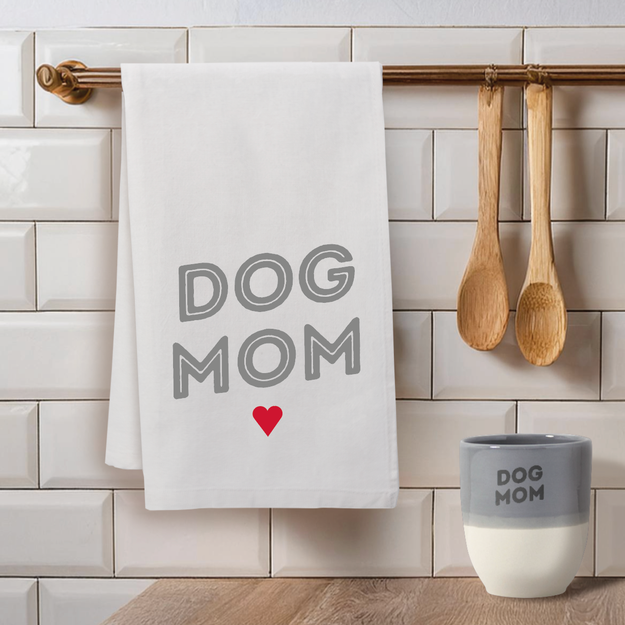 Tea towel DOG MOM