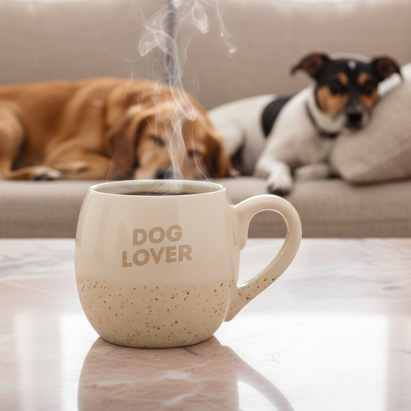 Tasse DOG LOVER Sand