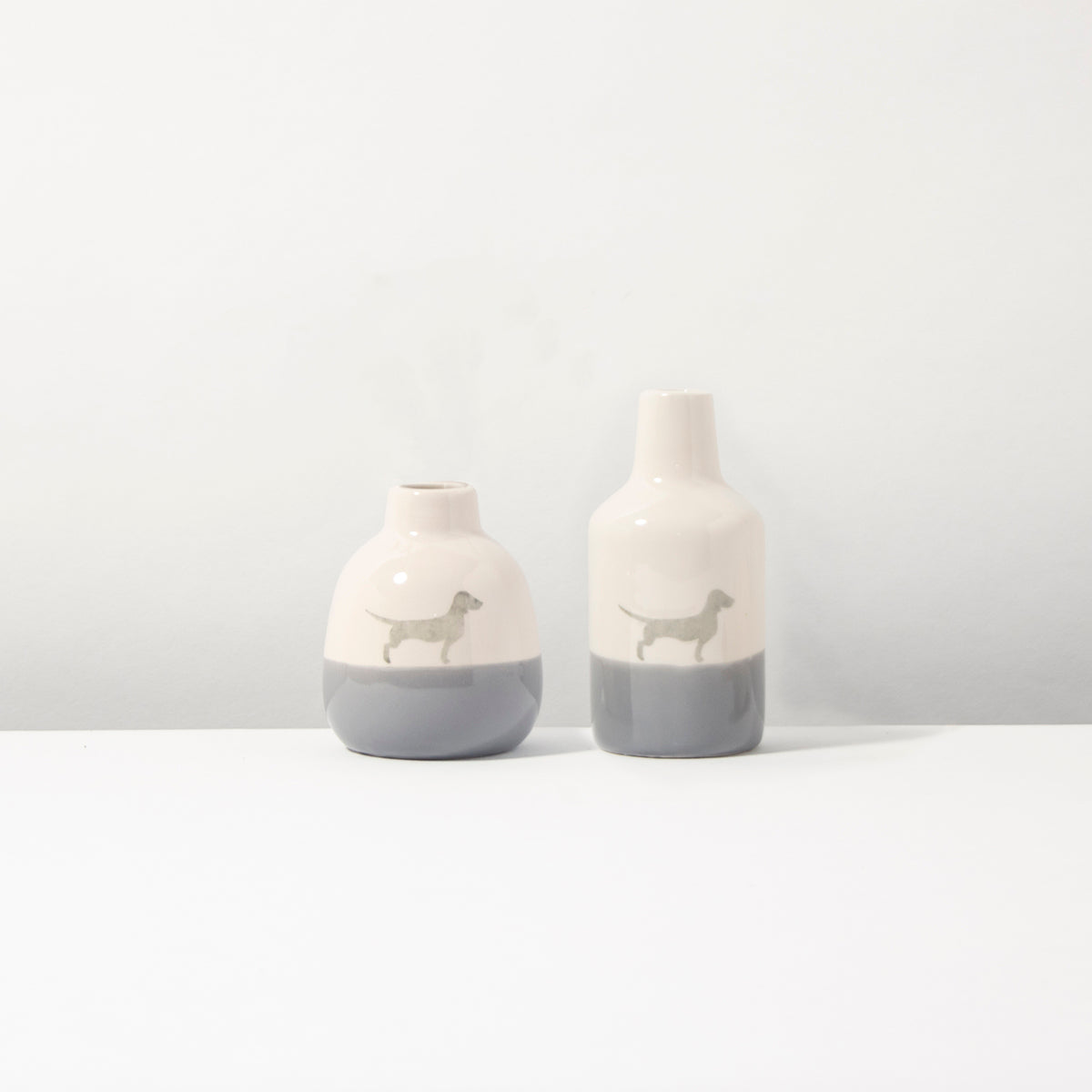 Vases in a set of 3 Small but fine Dusty