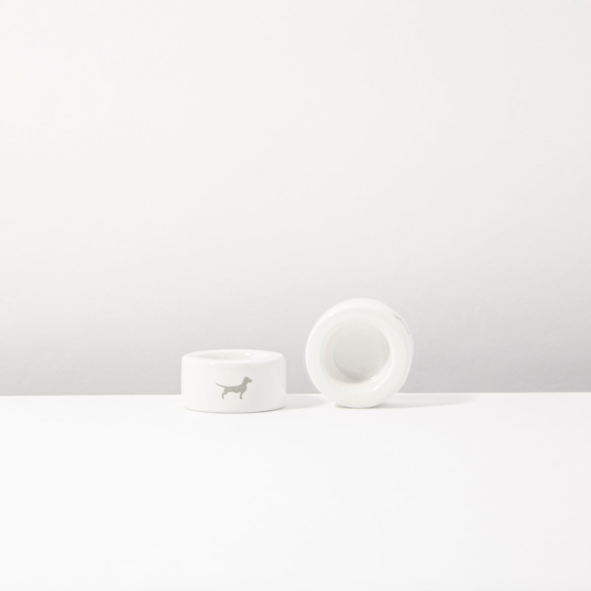 Tealight holder small but fine cream set of 2