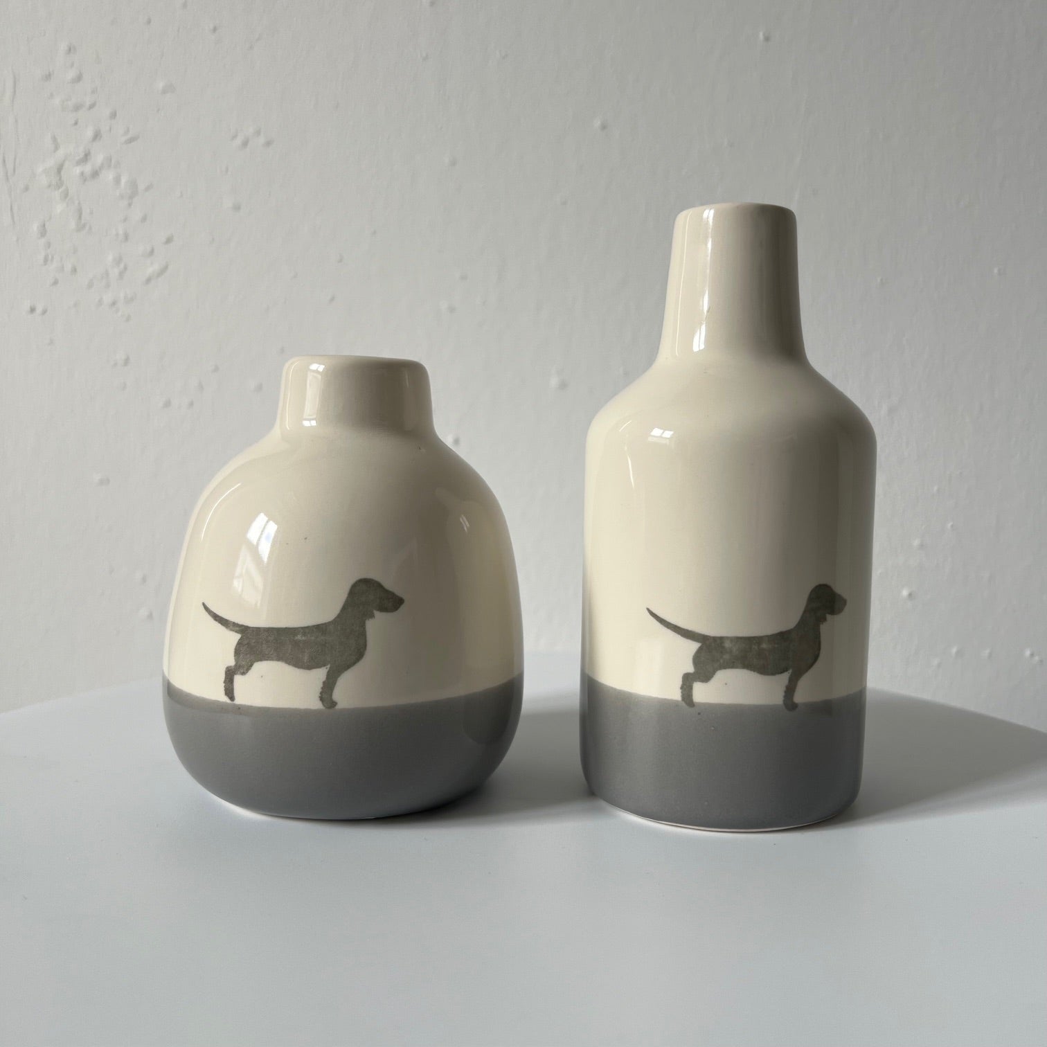 Vases in a set of 3 Small but fine Dusty