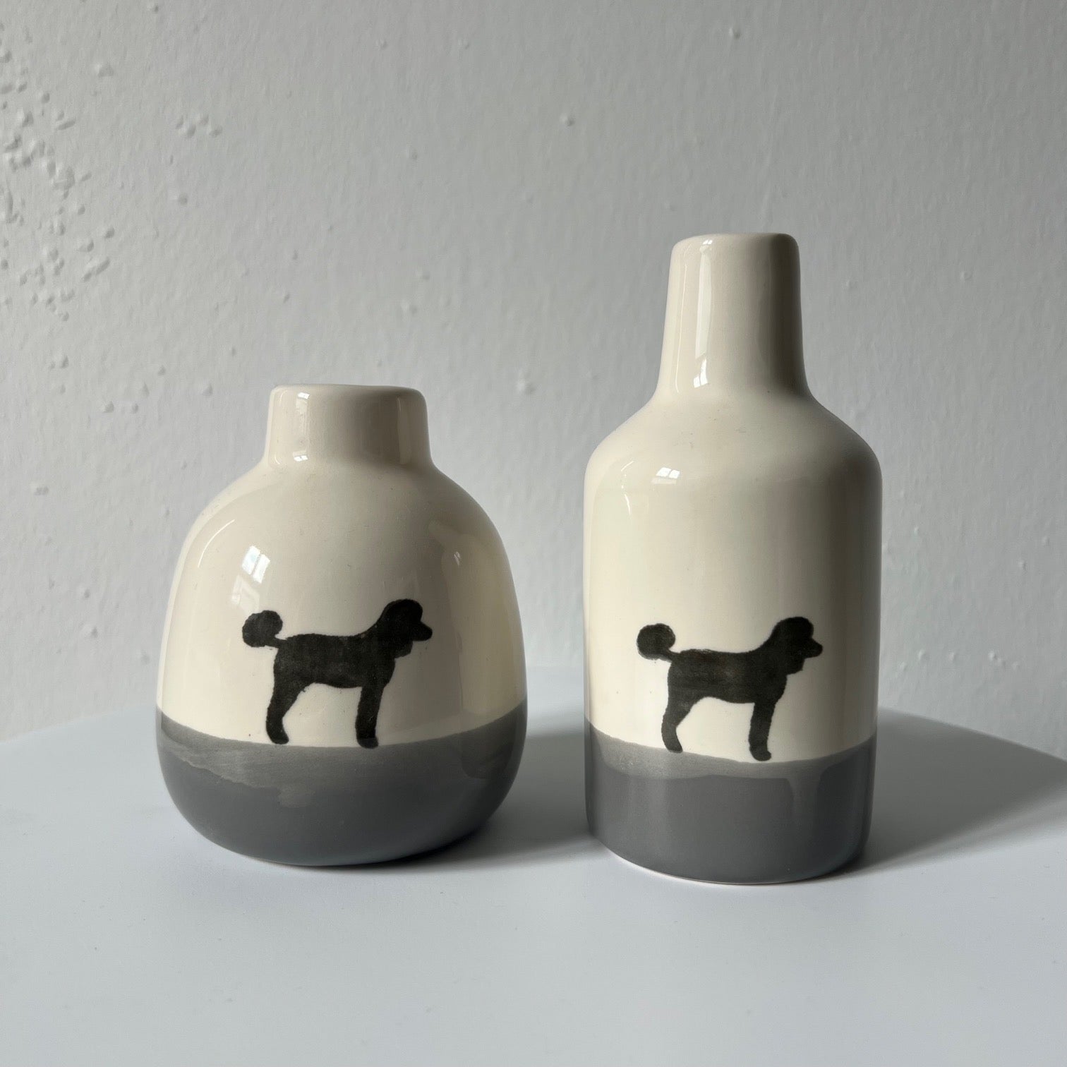 Vases in a set of 3 Small but fine Dusty