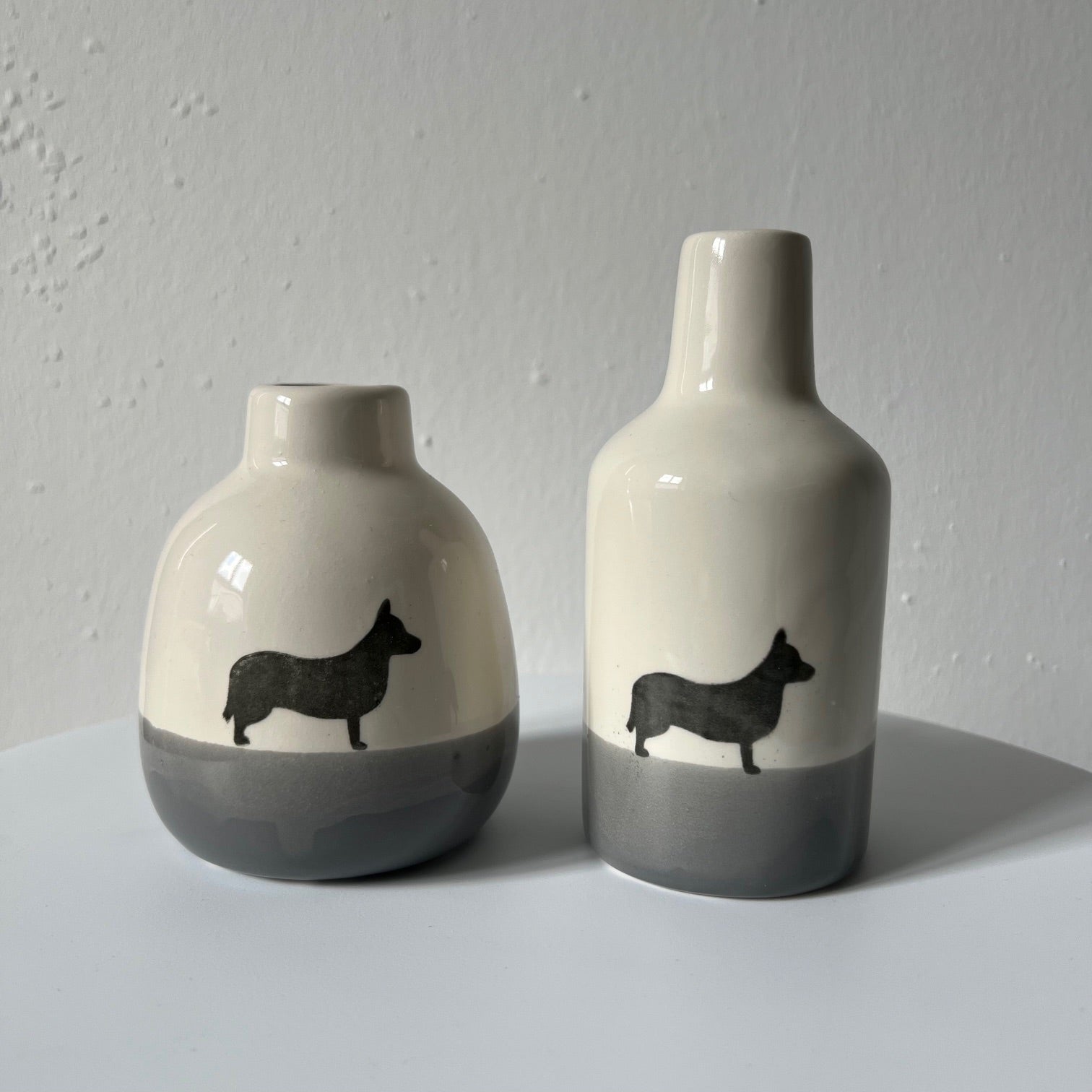 Vases in a set of 3 Small but fine Dusty