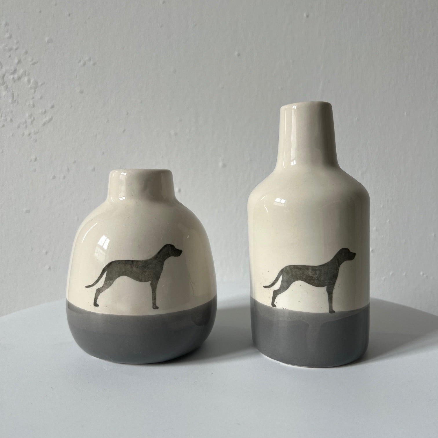 Vases in a set of 3 Small but fine Dusty