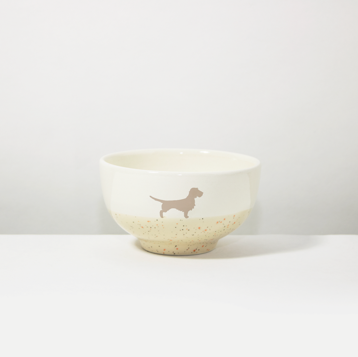 Schüssel 13 Rauhaardackel Sand