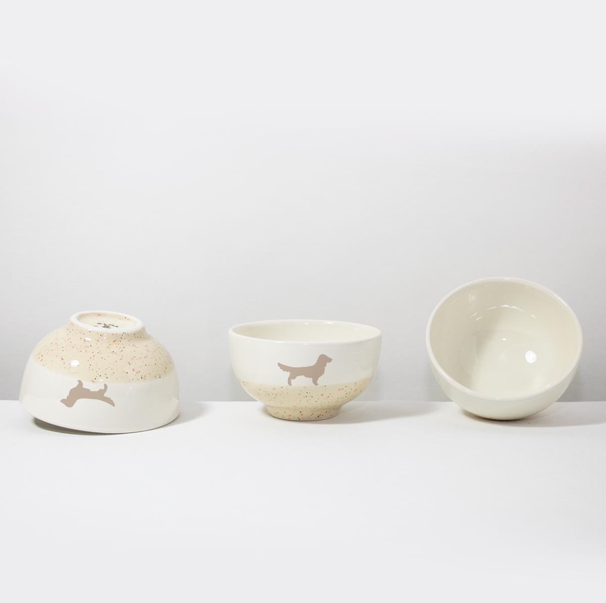 Schüssel 13 Langhaardackel Sand