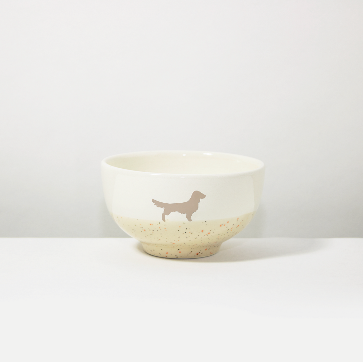 Schüssel 13 Langhaardackel Sand