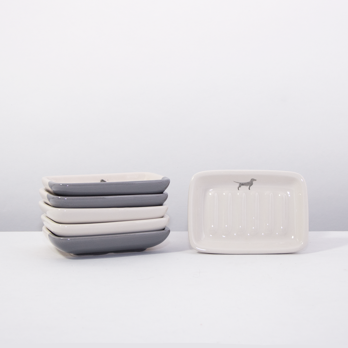 Seifenschale Dackel Cream