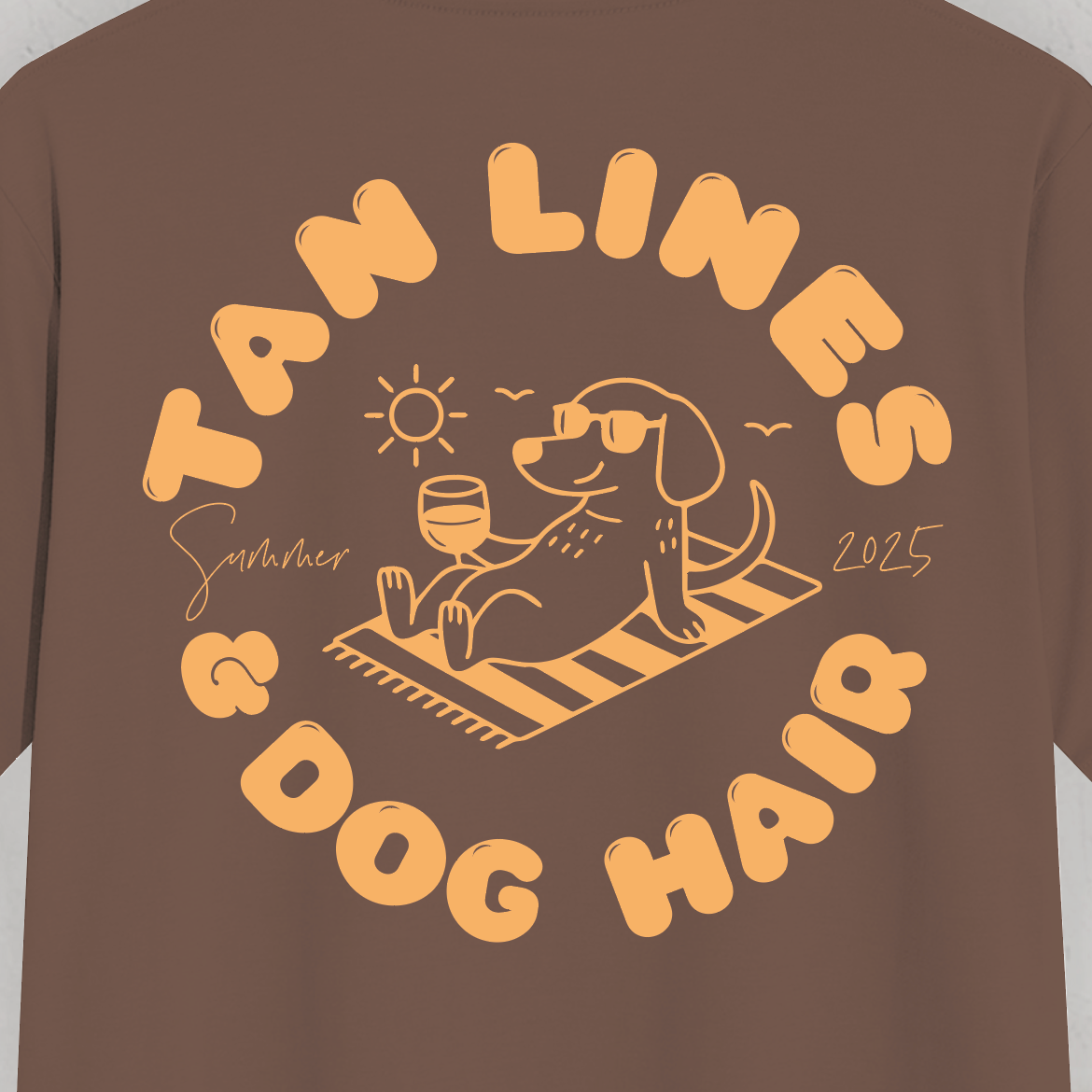 Organic T-Shirt: Tan Lines & Dog Hair