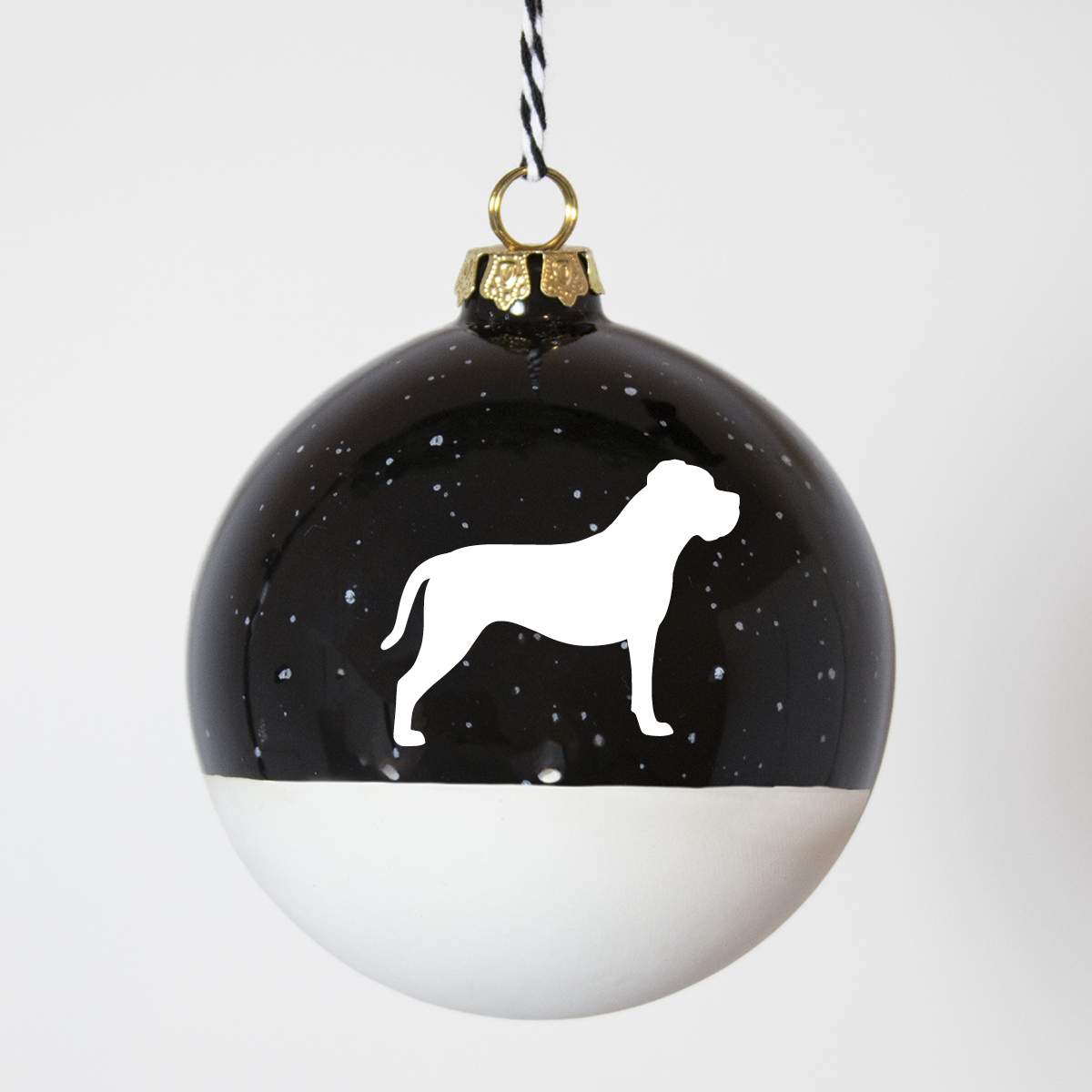 Christmas tree bauble dachshund sand large