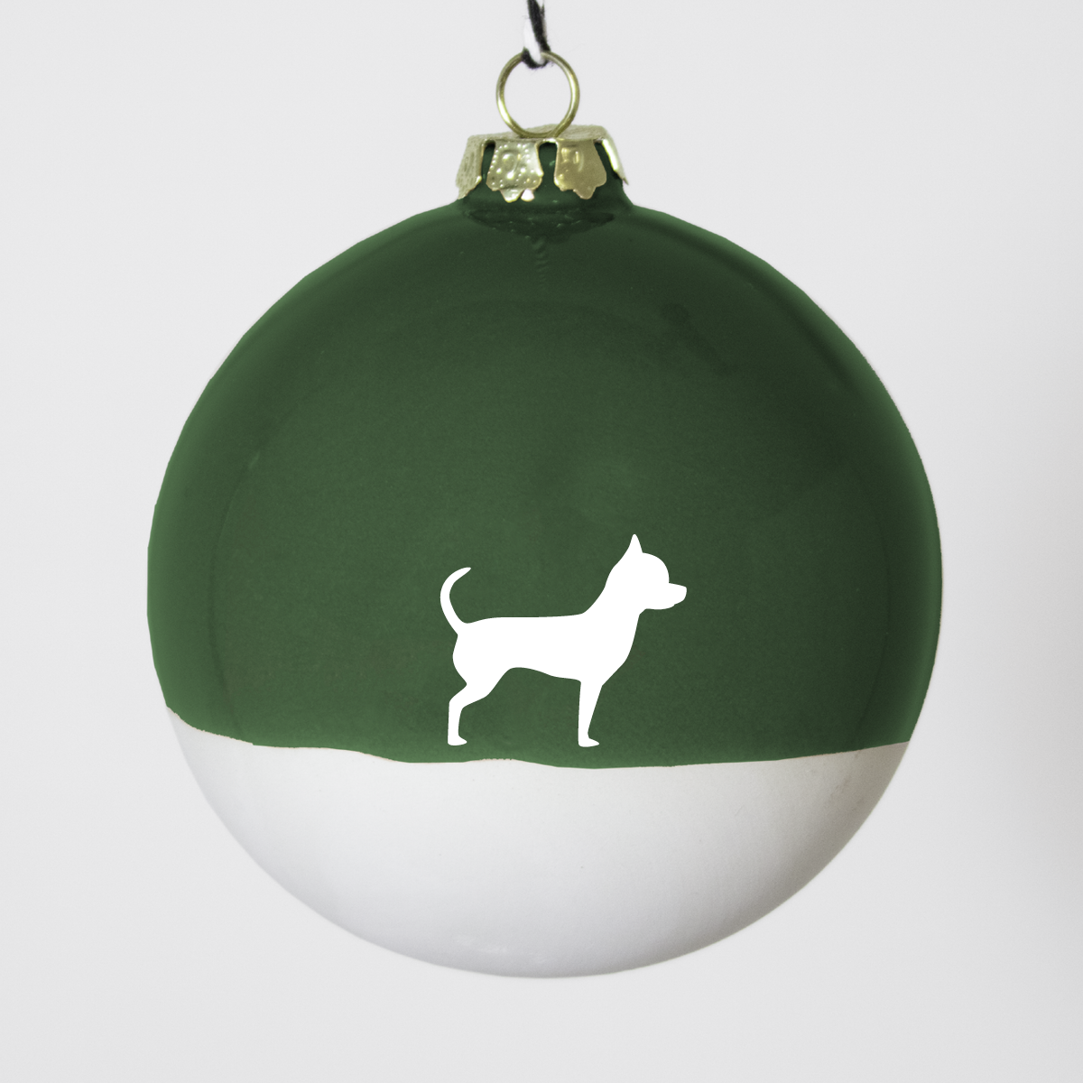 Christmas tree bauble dachshund sand large