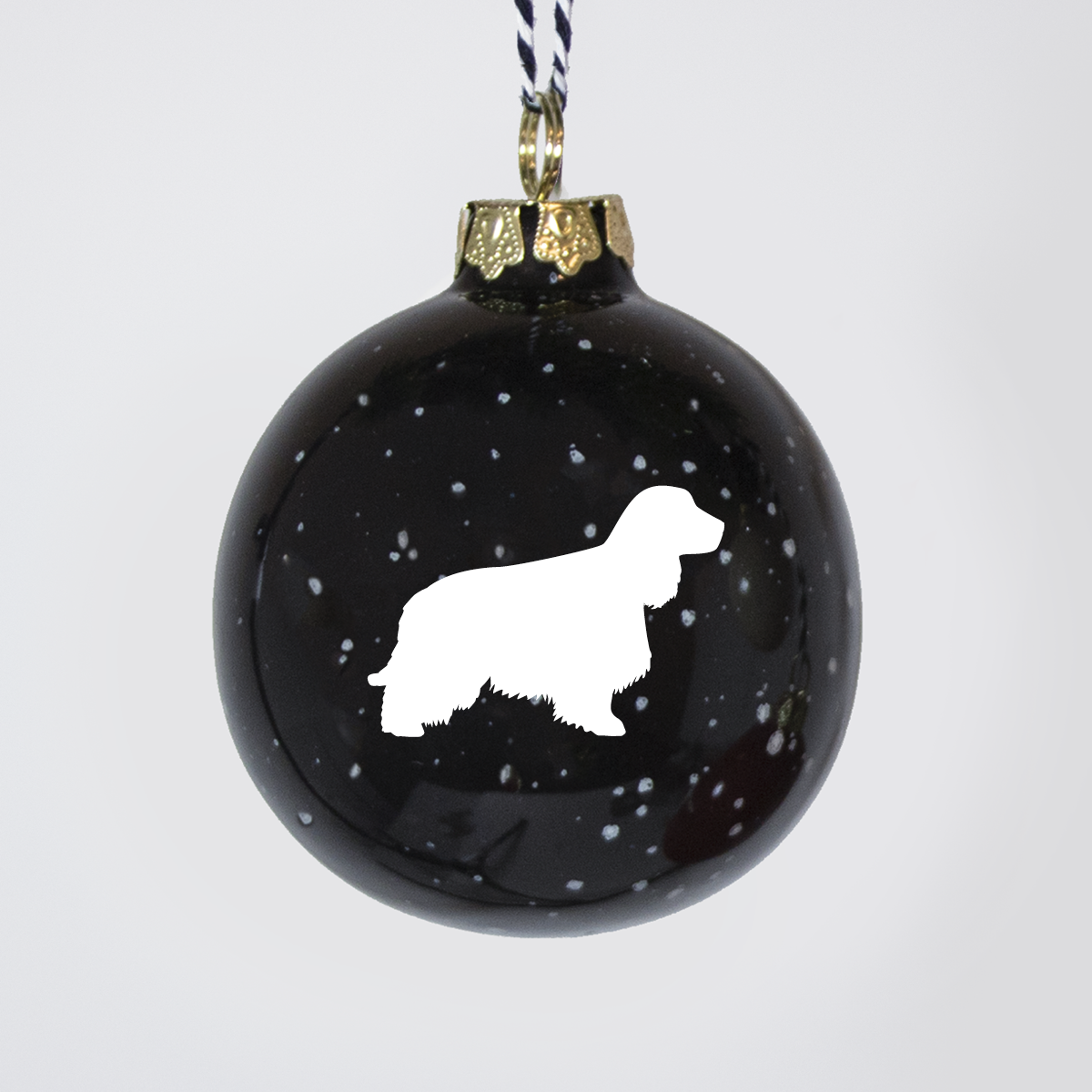 Christmas tree bauble dachshund sand large