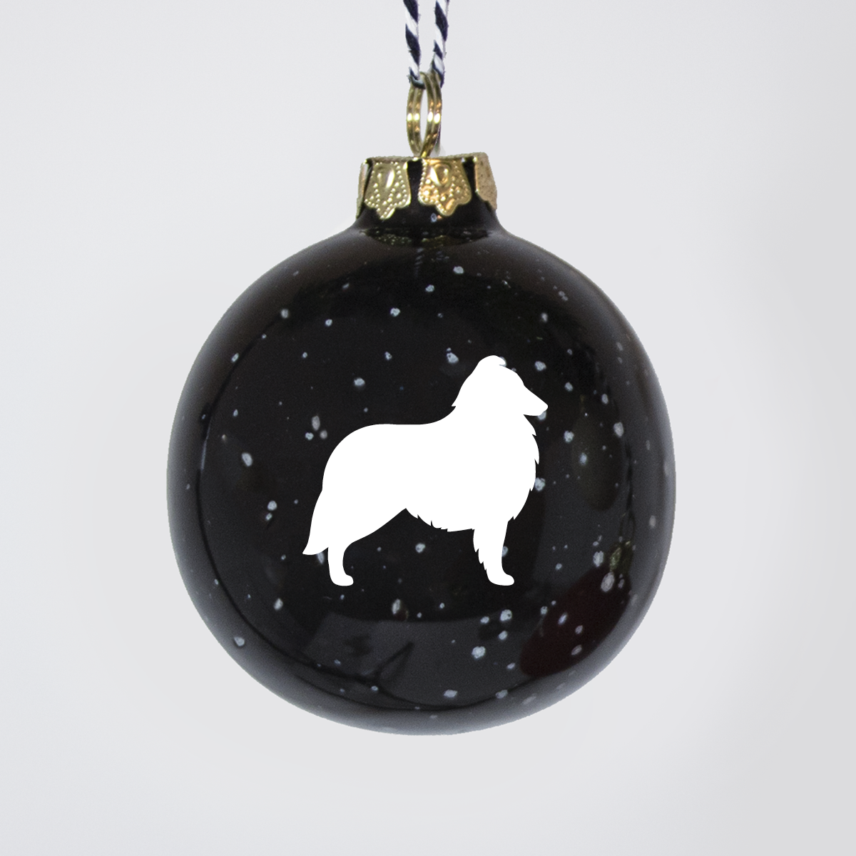 Christmas tree bauble dachshund sand large