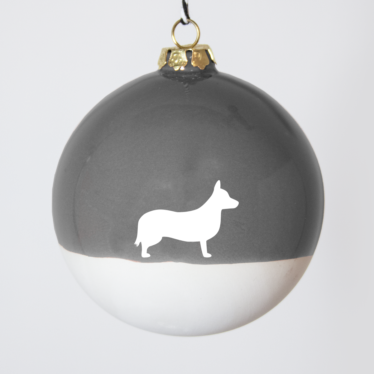 Christmas tree bauble dachshund sand large
