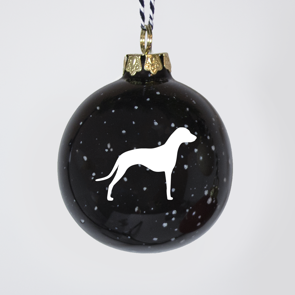 Christmas tree bauble dachshund sand large