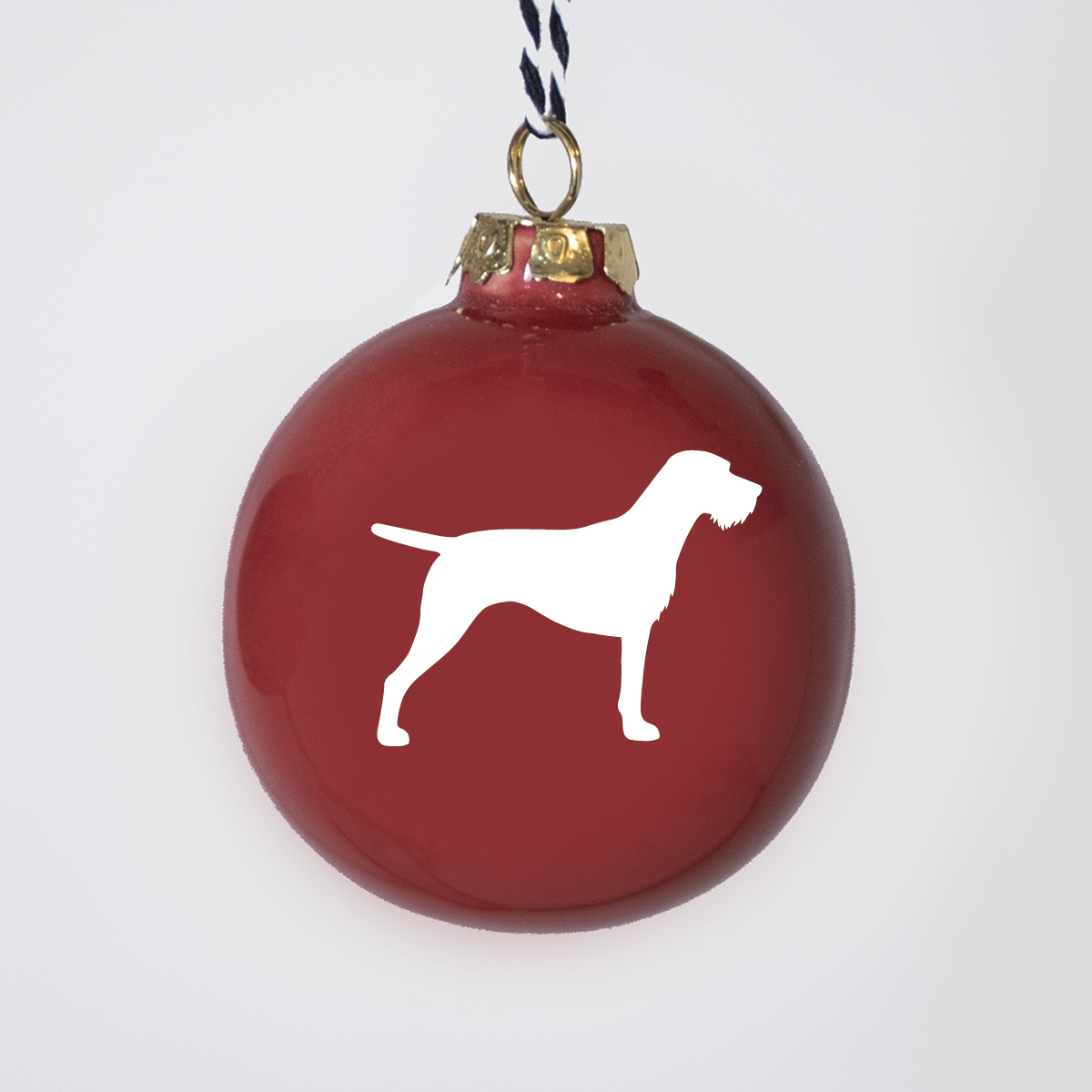 Christmas tree bauble dachshund sand large