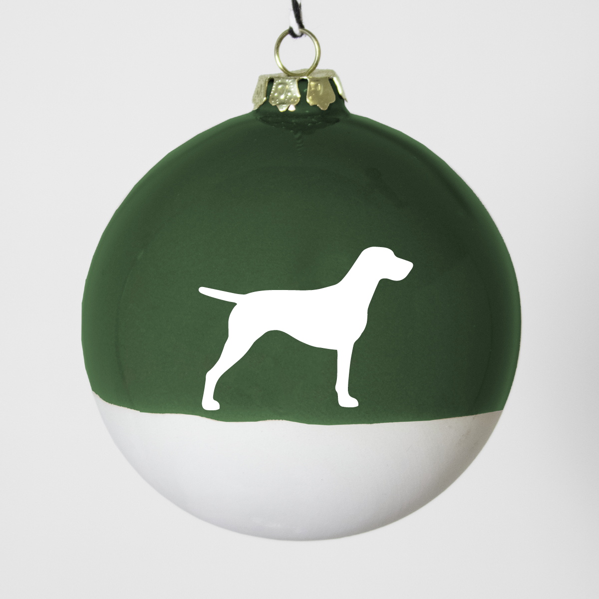 Christmas tree bauble dachshund sand large