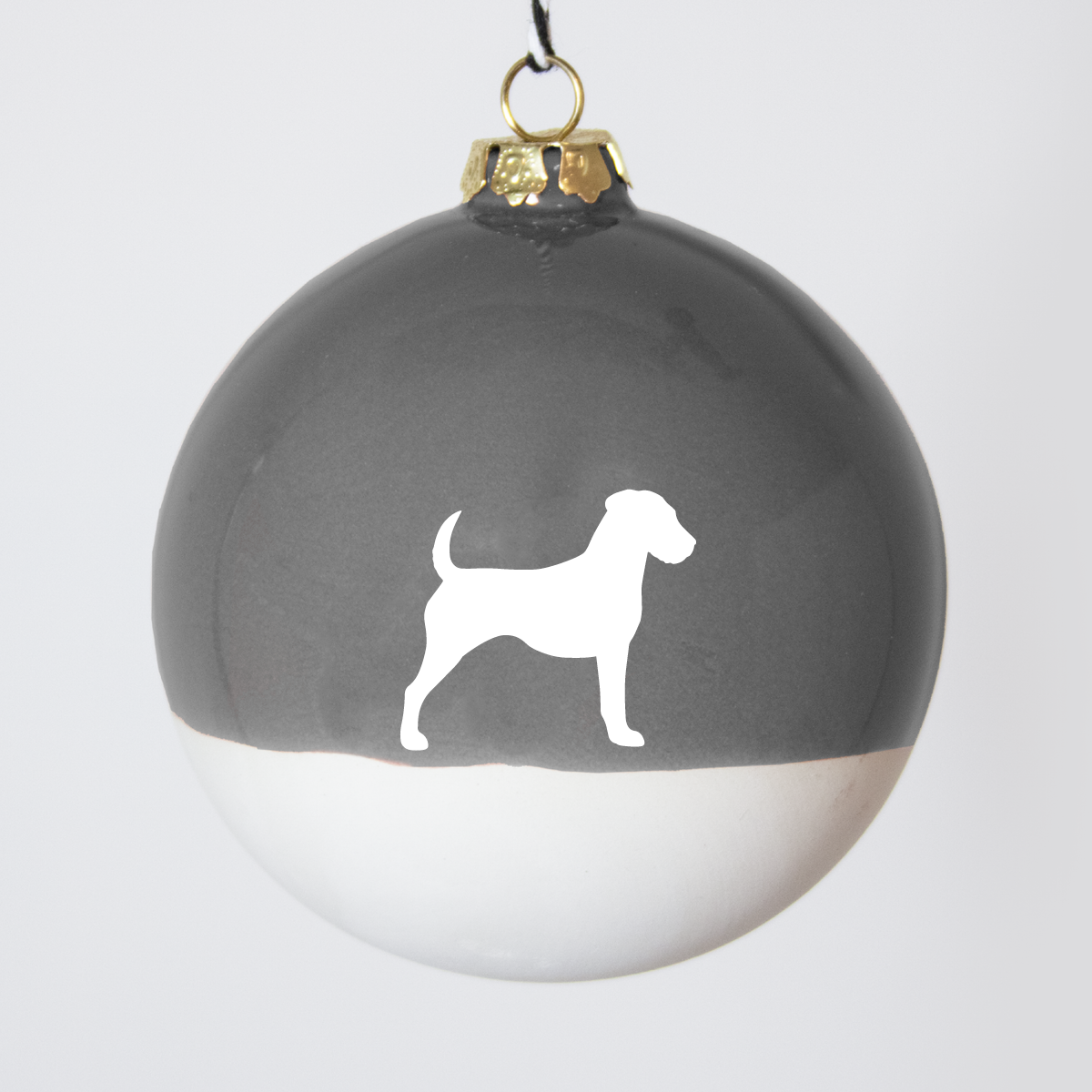 Christmas tree bauble dachshund sand large