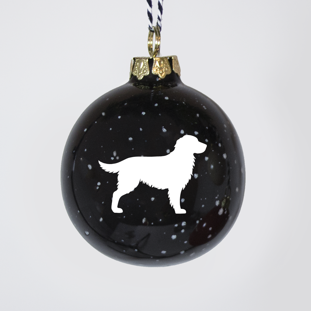 Christmas tree bauble dachshund sand large