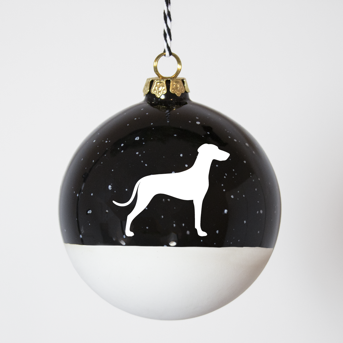 Christmas tree bauble dachshund sand large