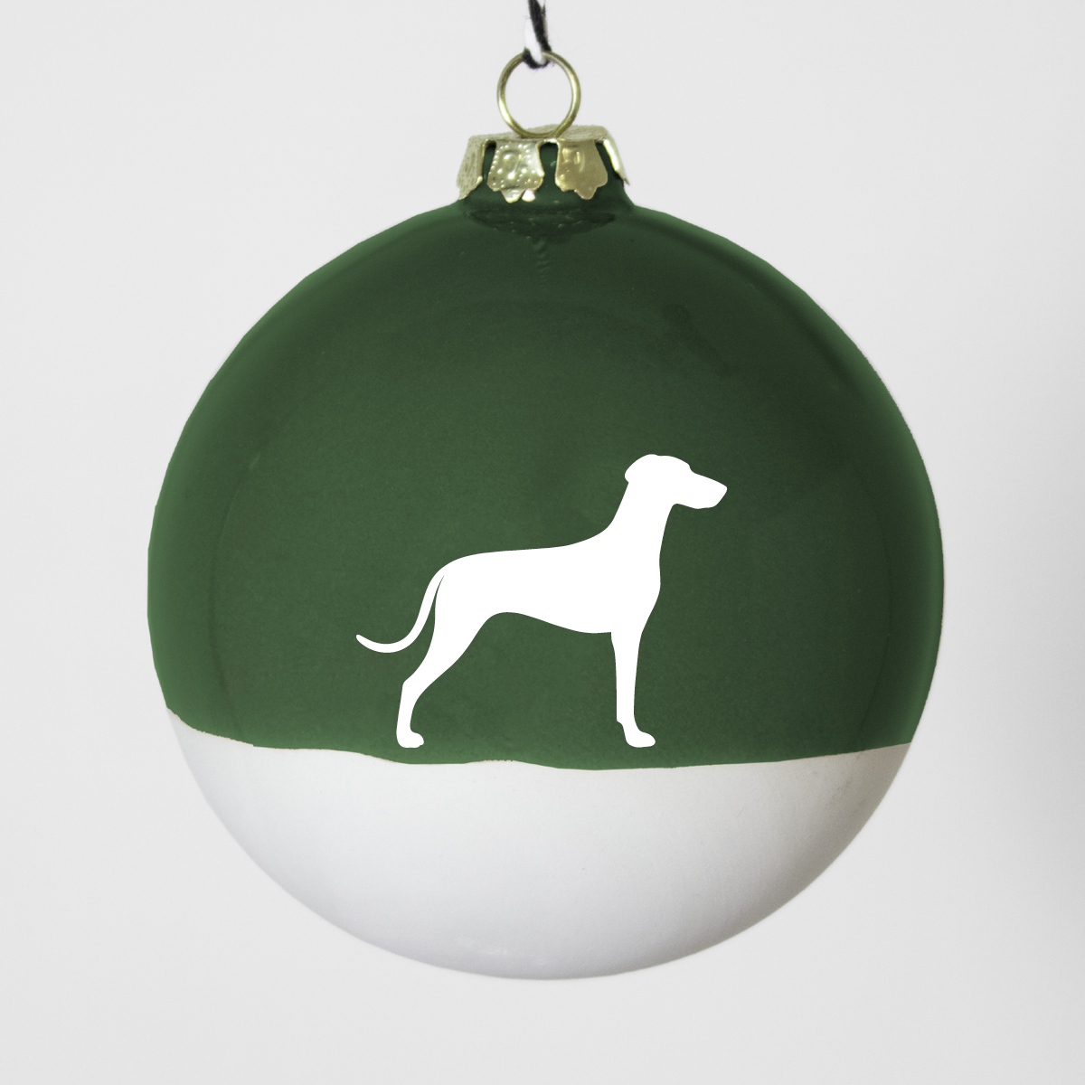 Christmas tree bauble dachshund sand large