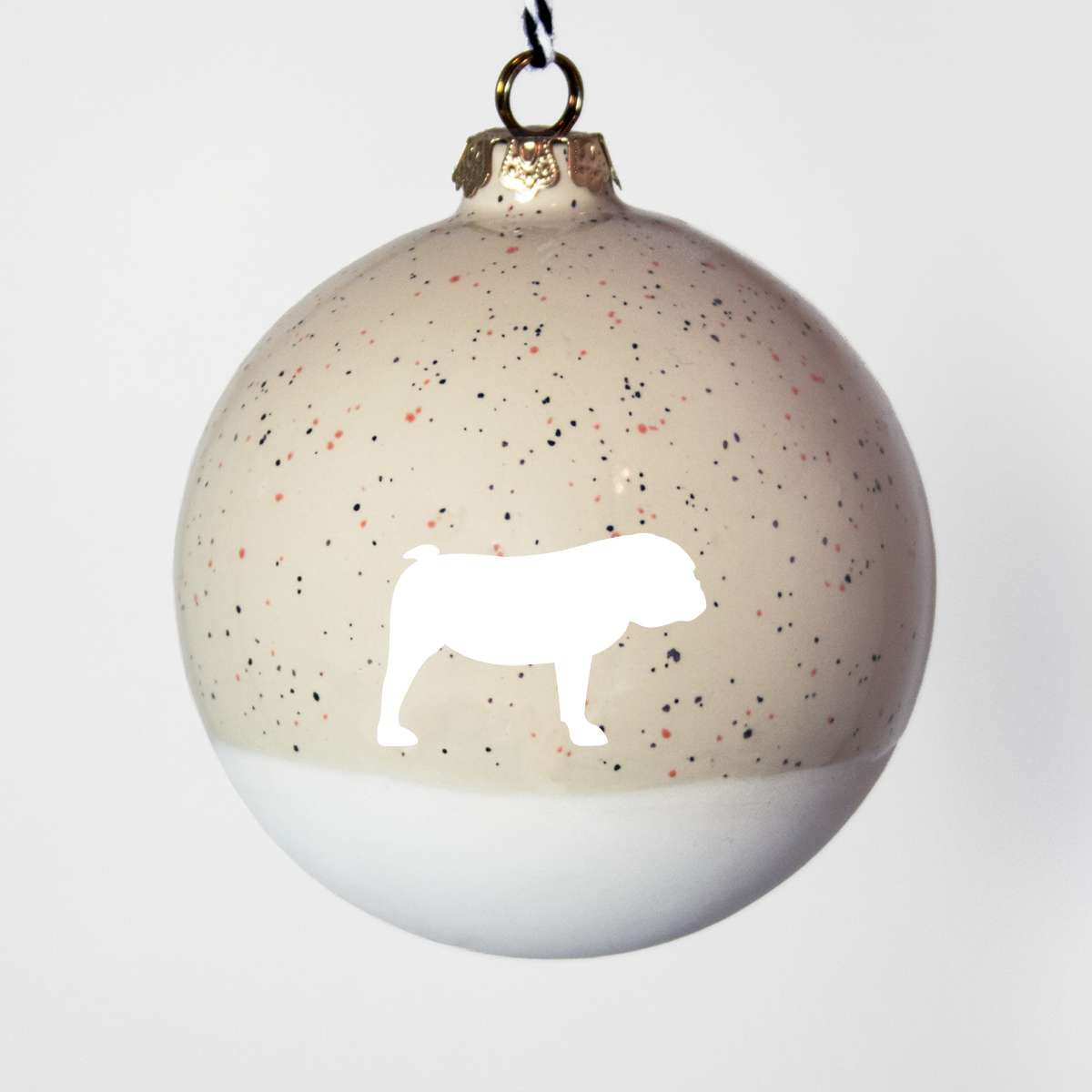 Christmas tree bauble dachshund sand large