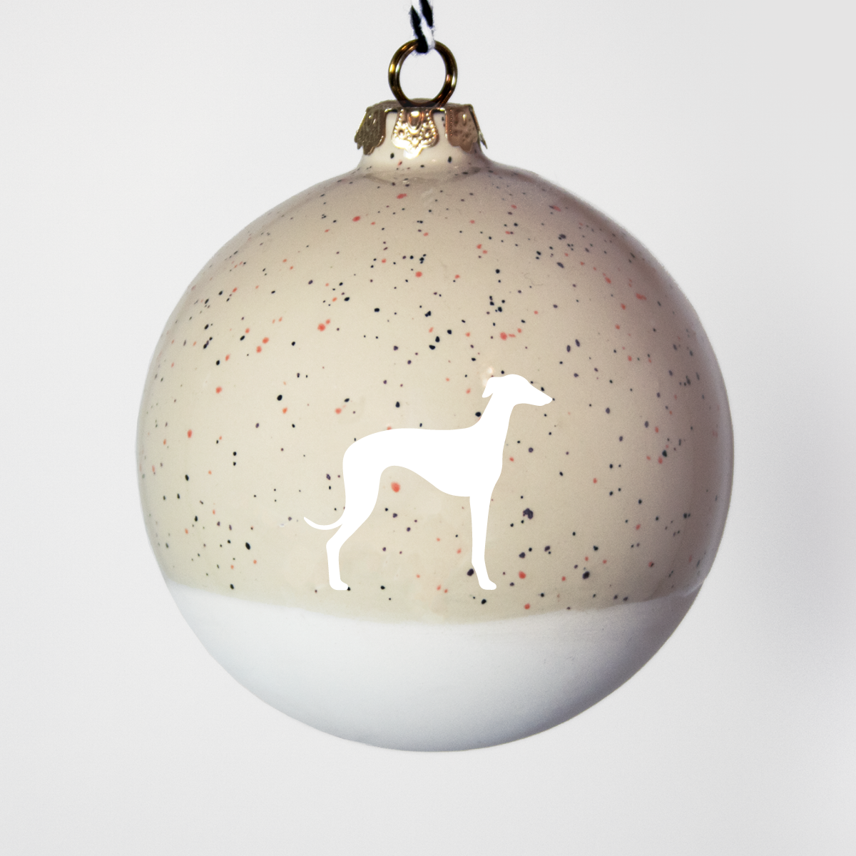 Christmas tree bauble dachshund sand large