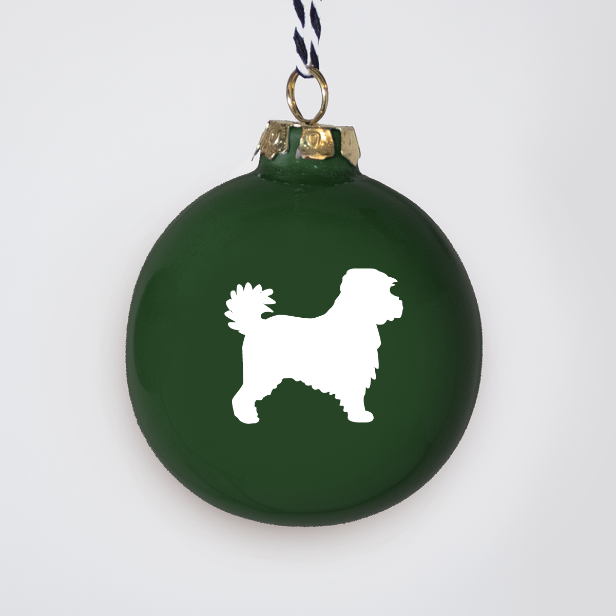 Christmas tree bauble dachshund sand large