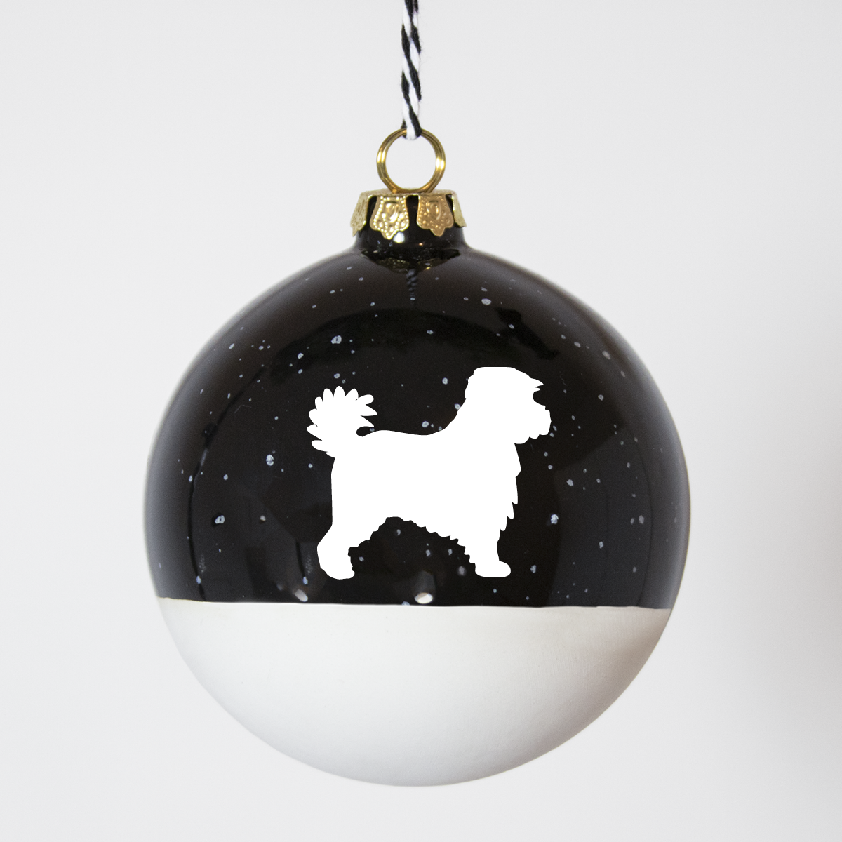 Christmas tree bauble dachshund sand large