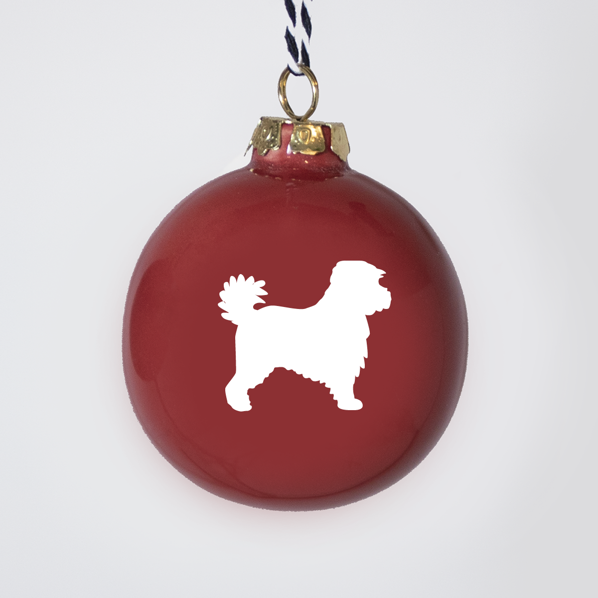 Christmas tree bauble dachshund sand large