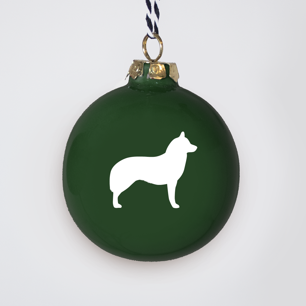 Christmas tree bauble dachshund sand large