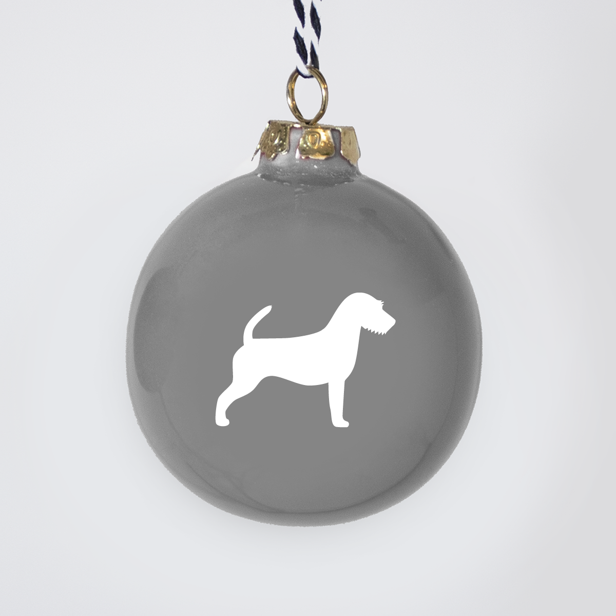 Christmas tree bauble dachshund sand large