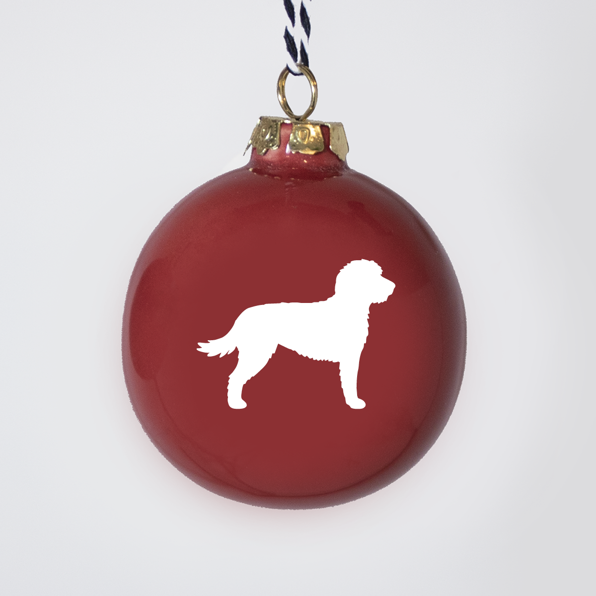 Christmas tree bauble dachshund sand large