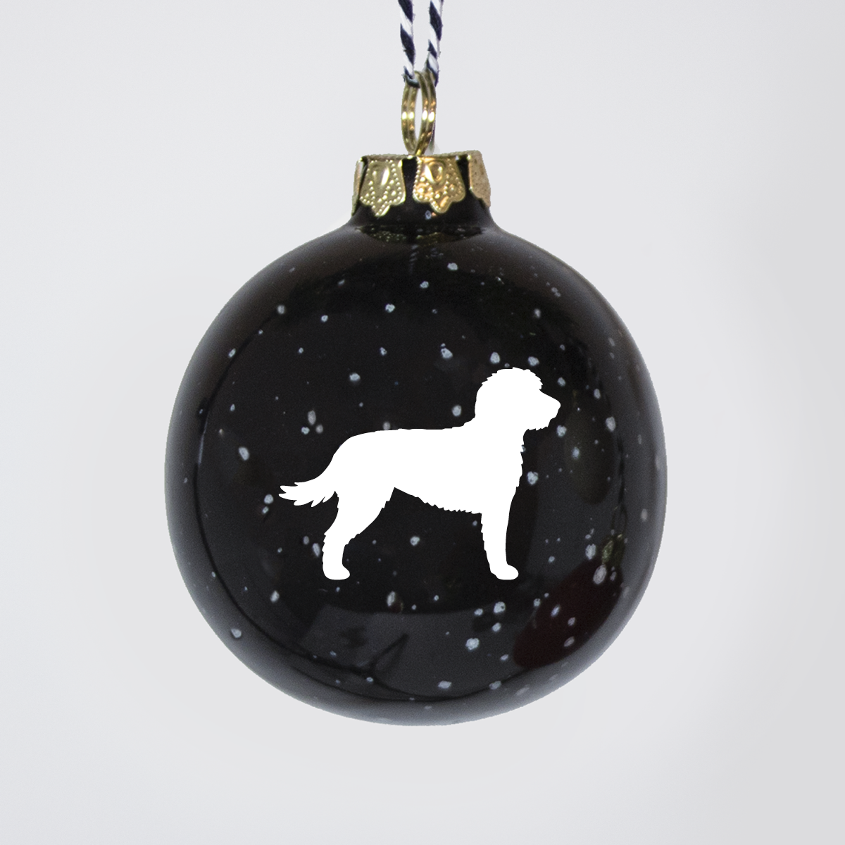 Christmas tree bauble dachshund sand large