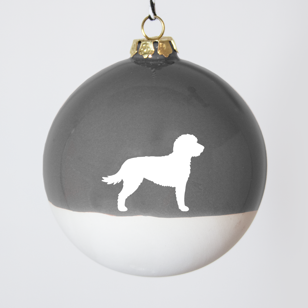 Christmas tree bauble dachshund sand large