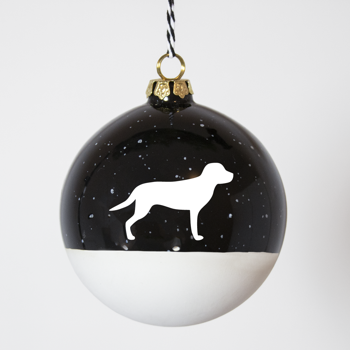 Christmas tree bauble dachshund sand large