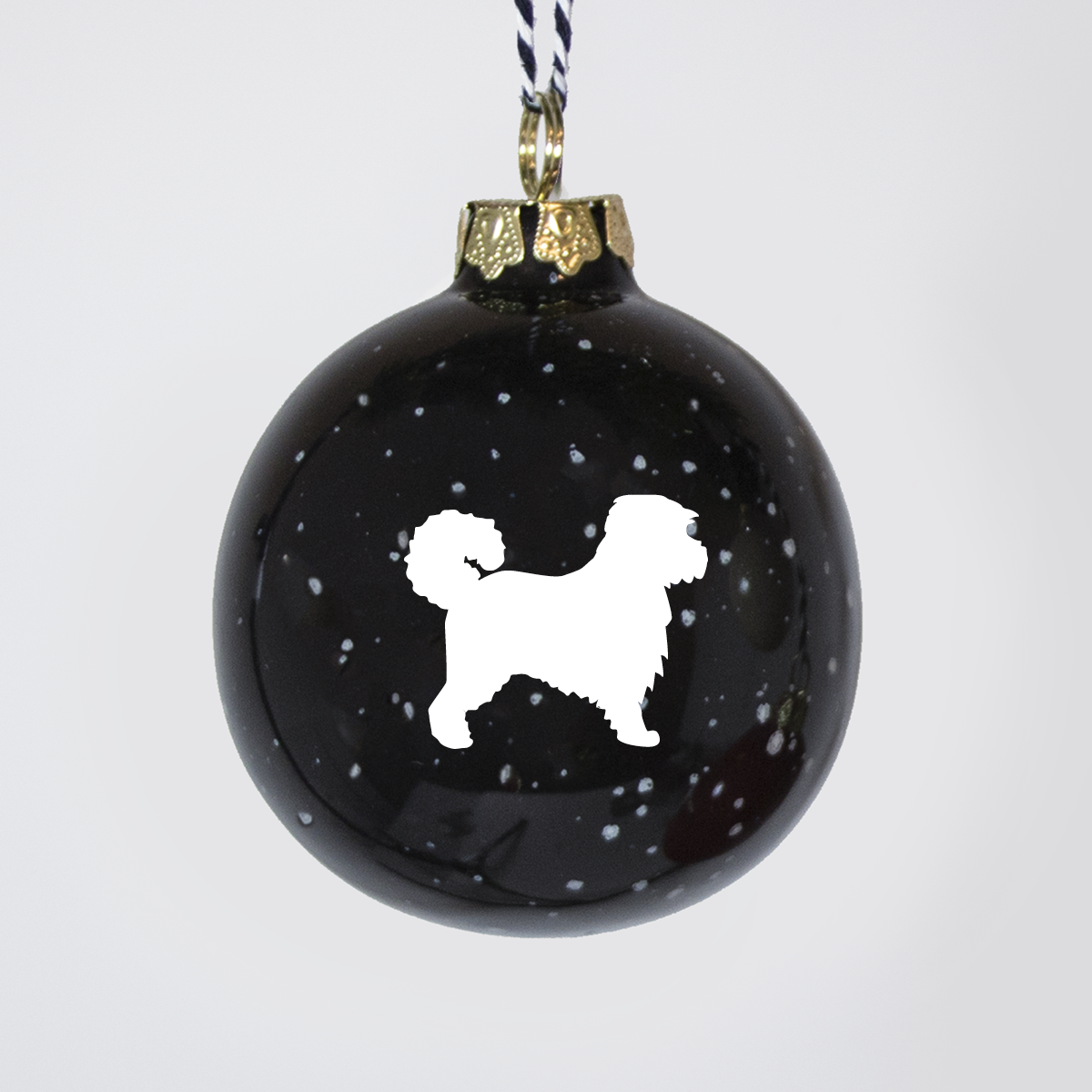 Christmas tree bauble dachshund sand large