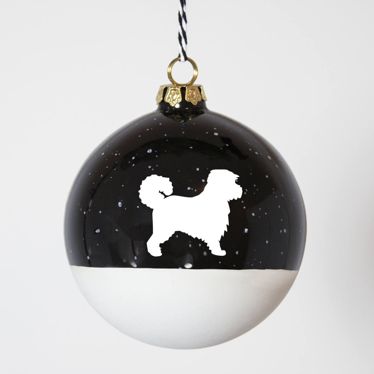 Christmas tree bauble dachshund sand large