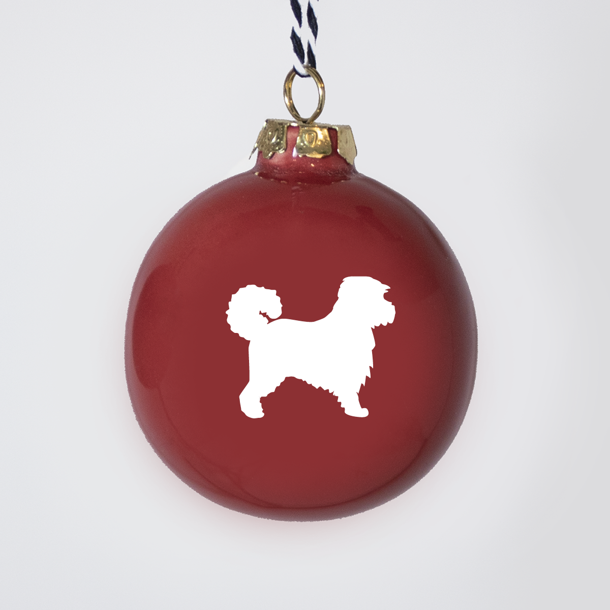 Christmas tree bauble dachshund sand large