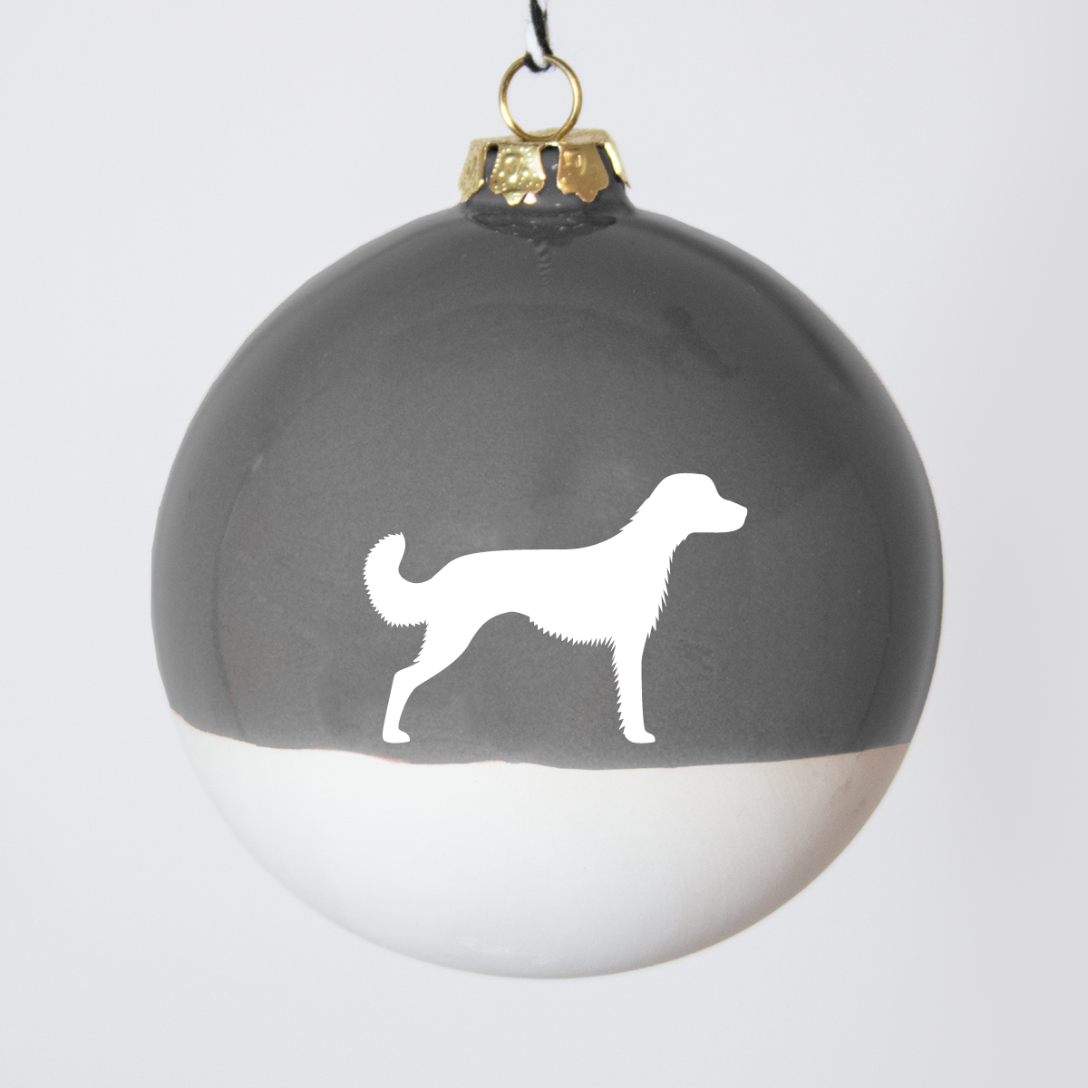 Christmas tree bauble dachshund sand large