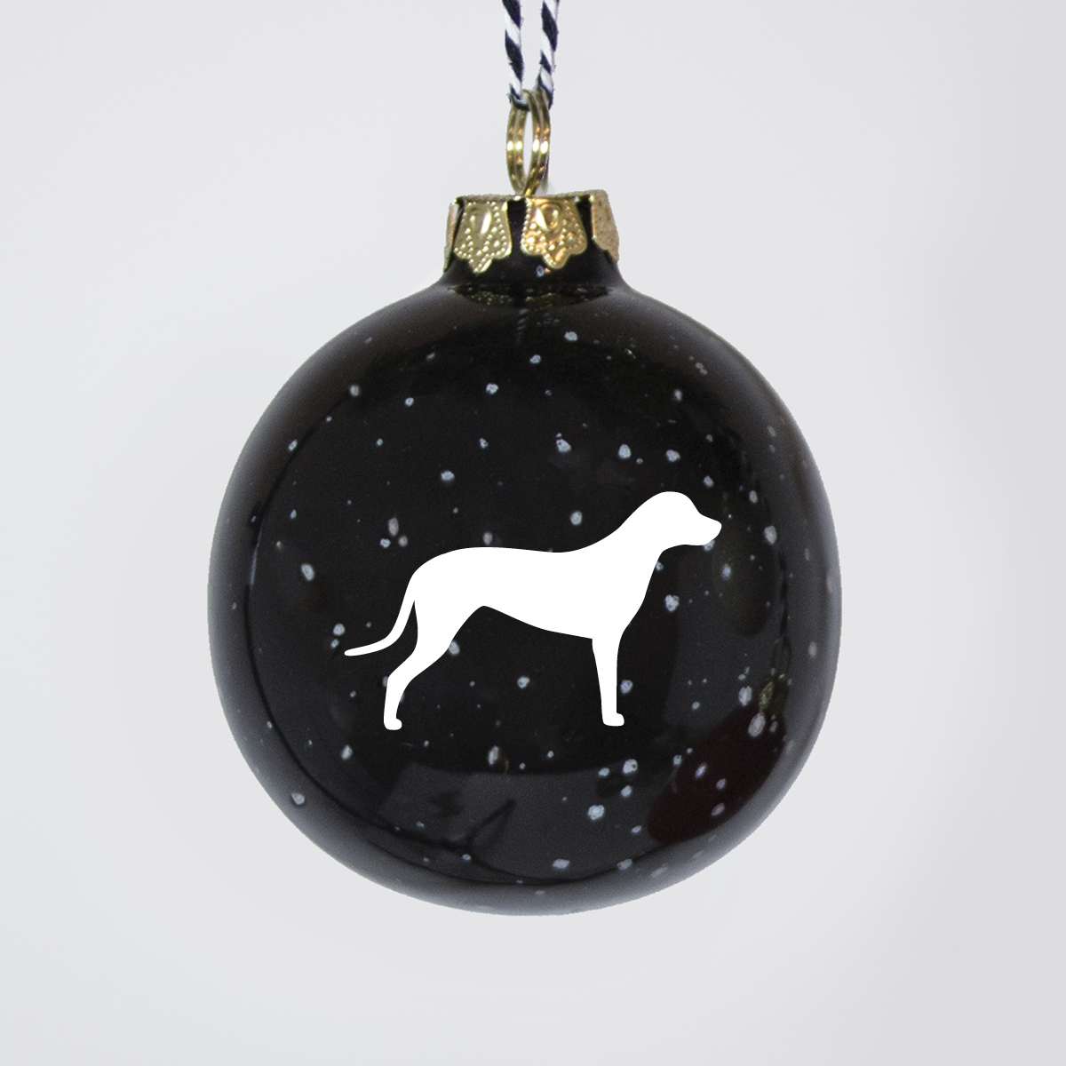 Christmas tree bauble dachshund sand large