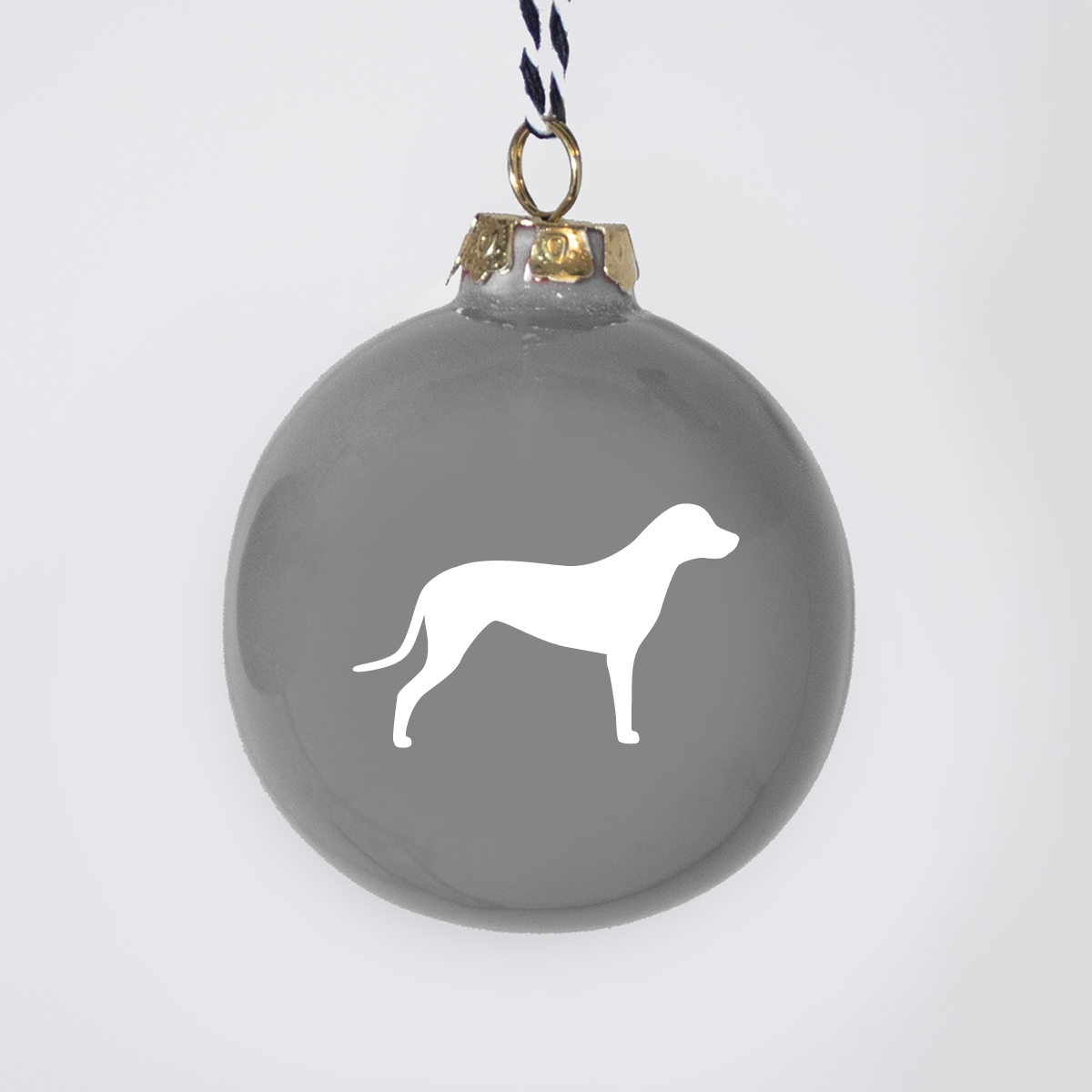 Christmas tree bauble dachshund sand large